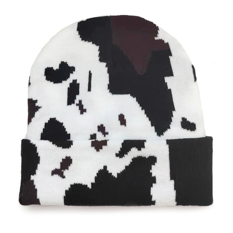 Animal Print Jacquard Beanie  M5A251