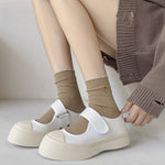 Load image into Gallery viewer, Lace Embroidery Cotton Mid-Calf Socks Women N6C154