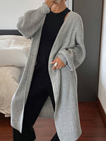 Load image into Gallery viewer, Solid Long Cardigan Elegant Casual Knit Outerwear N6H264