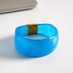 Load image into Gallery viewer, Vintage Resin Ombré Circle Geometric Bangle Women N6H083