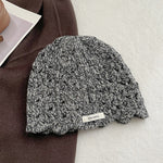 Load image into Gallery viewer, 100% Wool Crochet Lace Hollow Knit Beanie Women N6H219