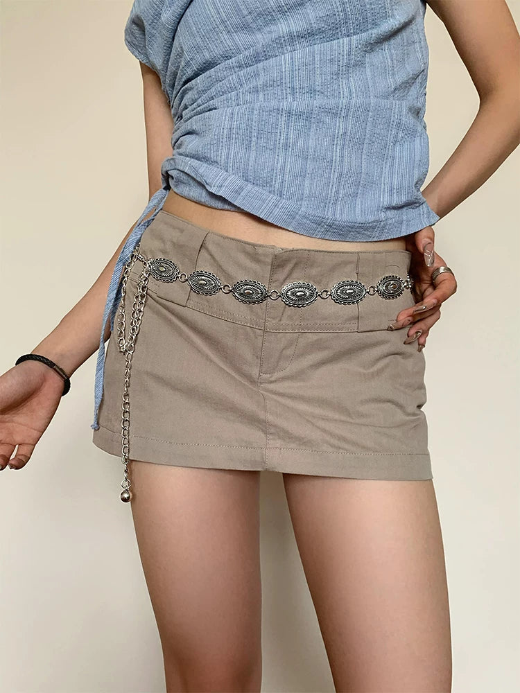 Silver Butterfly Waist Chain Women  N6C158