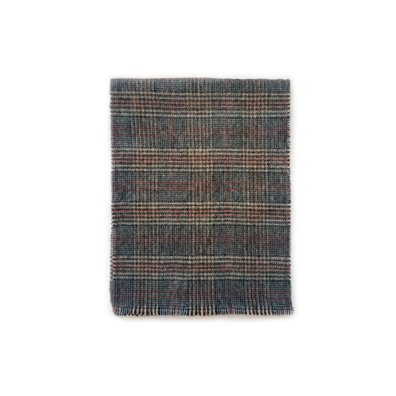 Womens Wool Blend Houndstooth Fringe Scarf N6K243