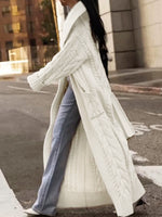 Load image into Gallery viewer, Chunky Cable Knit Long Cardigan Coat N5A035
