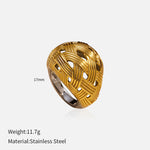 Load image into Gallery viewer, Steel Band Ring Closed Classic Premium Design S5P011
