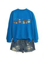 Load image into Gallery viewer, Four Dachshunds Hearts Print Crewneck Sweatshirt N6H048
