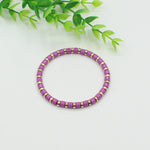 Load image into Gallery viewer, Tube Bead Chain Alloy Vitreous Enamel Rainbow S5P267