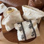 Load image into Gallery viewer, Lace Embroidered Mesh Makeup Bag Floral Storage Pouch N6F106