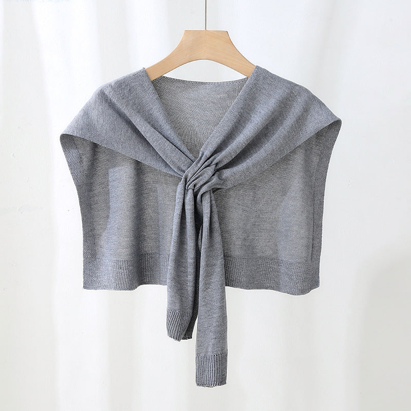 Knit Draping Shawl Lightweight M5A243