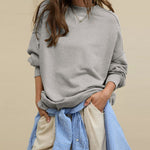 Load image into Gallery viewer, Contour Slit Round Sweatshirt Mid Weight Options N5A207
