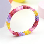 Load image into Gallery viewer, Rainbow Arrows Bangle Enamel Gradient Dual Gold Alloy S5P053