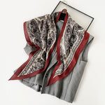 Load image into Gallery viewer, Simulated Silk Herringbone Triangle Scarf Women N6G232