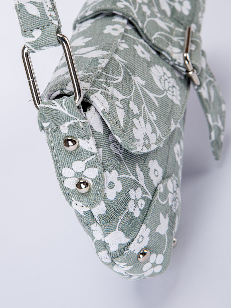 Distressed Polka Dot Asymmetric Hobo Bag Women N6C313
