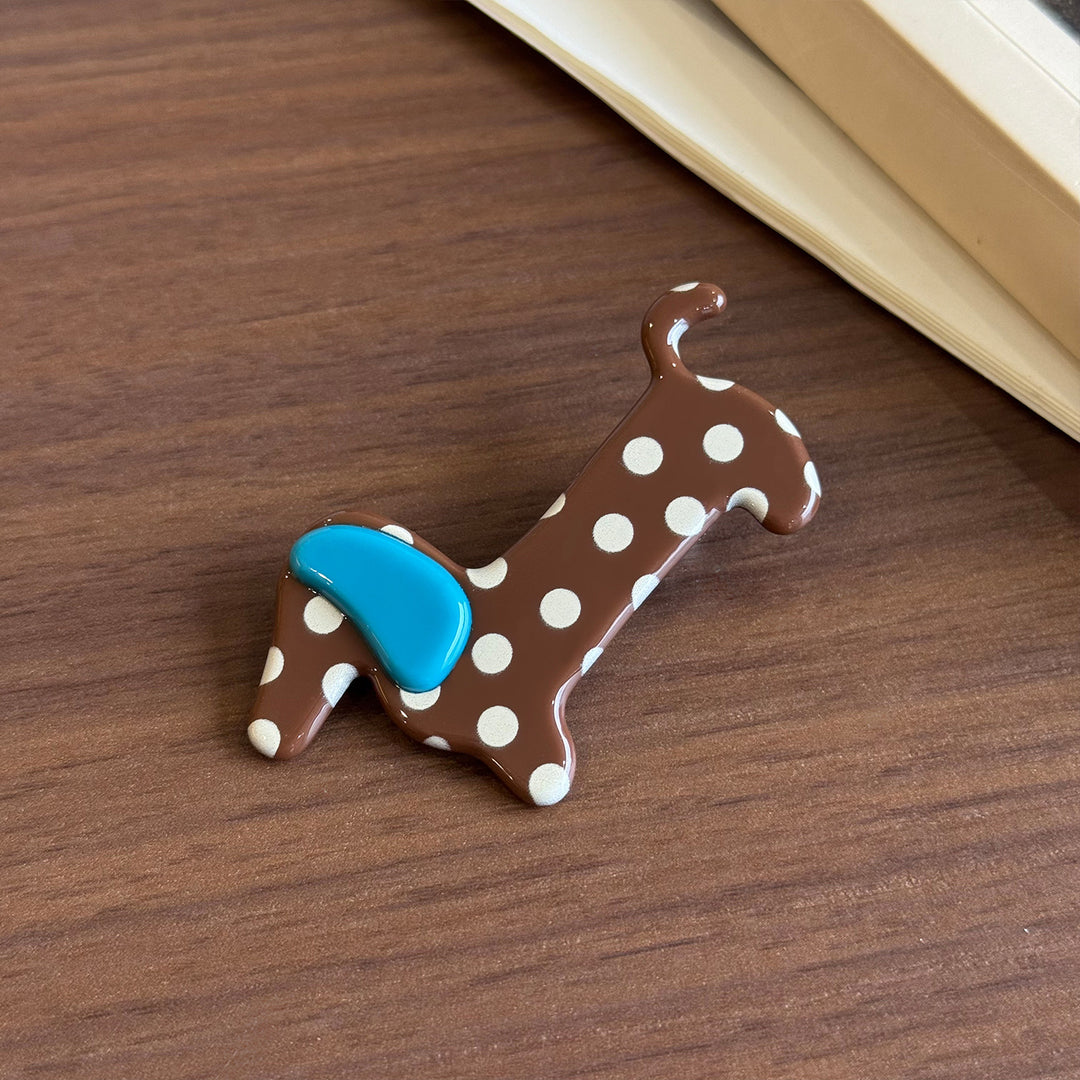 Dog Print Duckbill Hair Clip Women N6C374