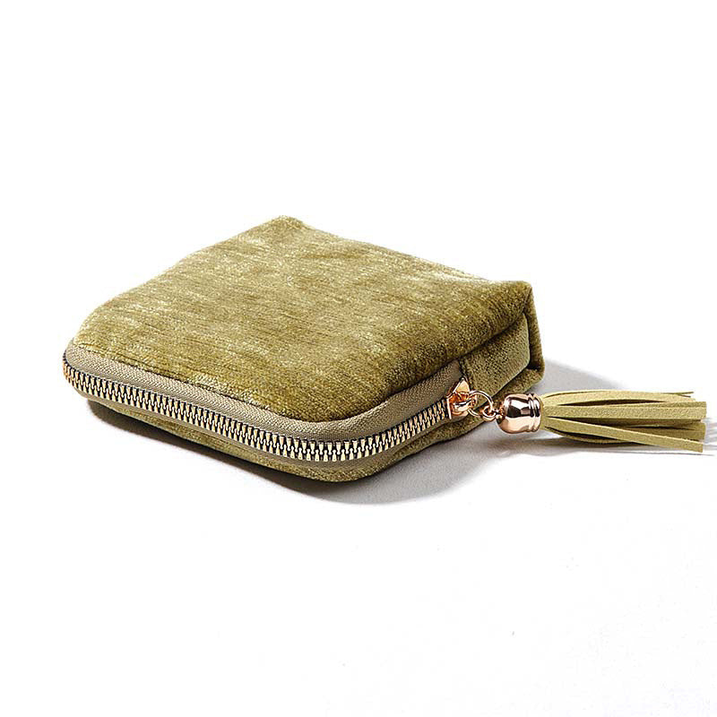 Fringe Zipper Jewelry Organizer Fabric S5P393