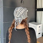 Load image into Gallery viewer, Gingham Bandana Baseball Cap Women N6C388