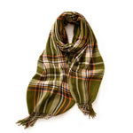 Load image into Gallery viewer, Classic Plaid Fringe Scarf  M5A228