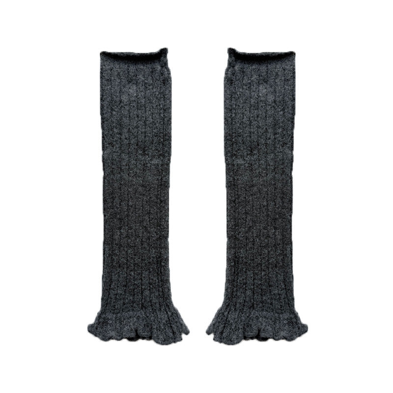 Lace Trim Ballet-Inspired Leg Warmers  M5A131