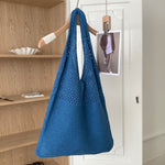 Load image into Gallery viewer, Retro Knit Large Capacity Tote Bag Women N6C057