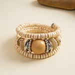 Load image into Gallery viewer, Vintage Wood Multi-Layer Geometric Beaded Bangle N6H071