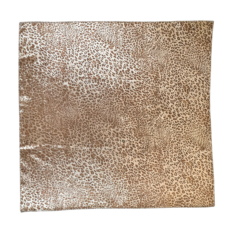 Vintage Silver Head Wrap Square Scarf Hip Hop Streetwear N6G233