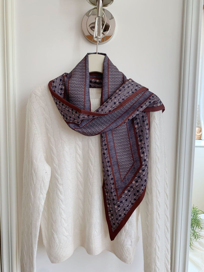 Women's Cotton Linen Printed Scarf Shawl N6J144