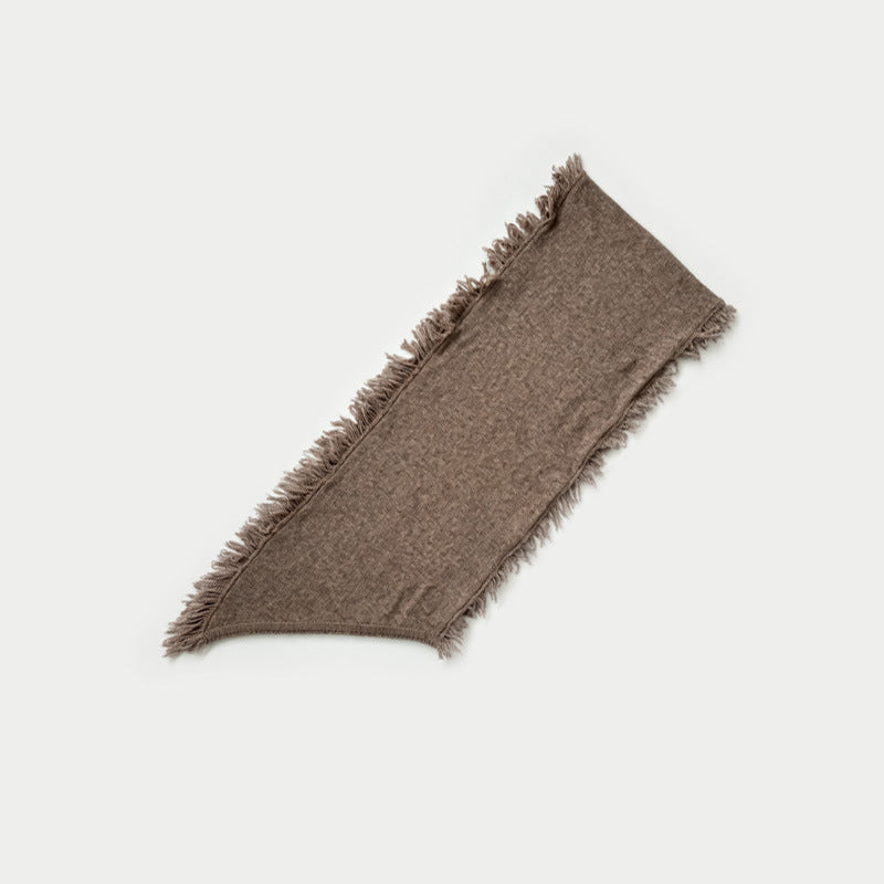 20 Percent Yak Down Wool Blend Fringe Knit Scarf N6K232