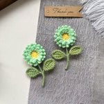 Load image into Gallery viewer, Womens Hand Crocheted Sunflower Brooch N6K310