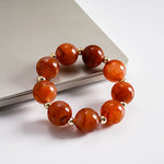 Load image into Gallery viewer, Vintage Resin Ombré Stud Circle Geometric Bangle N6H074