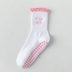 Load image into Gallery viewer, Cartoon Anti-Slip Yoga Socks Women White Mid-Calf N6H004