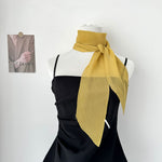 Load image into Gallery viewer, Crinkle Scarf Multi Way Hair Neck Bag Tie Solid Color M5A323