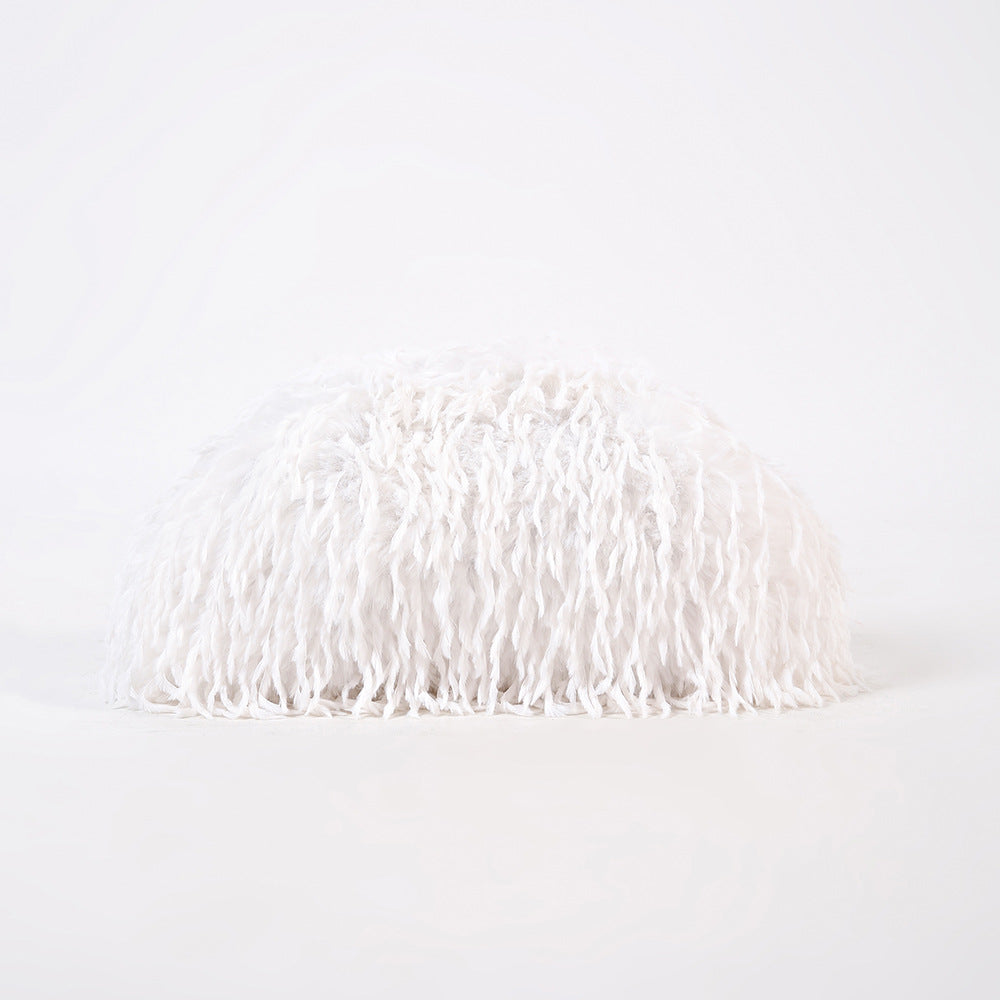 Women's Plush Feather Cloud Clutch Bag N6J119