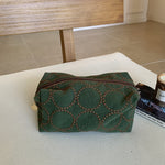 Load image into Gallery viewer, Vintage Embroidered Cotton Cosmetic Pouch N6J265