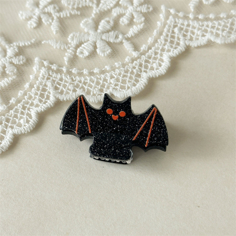 Halloween Pumpkin Bat Ghost Cat Acrylic Claw Clip N6H201
