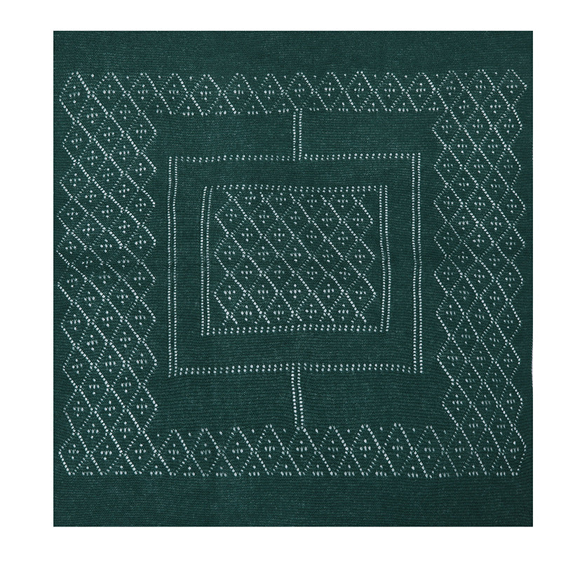 Hollow Knit Shawl Square Scarf Women Lightweight N6H249
