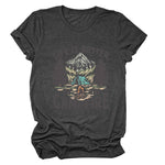Load image into Gallery viewer, Life is Better by the Campfire Round Neck T-Shirt  N6E138