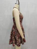 Load image into Gallery viewer, Tube Top Ruffle Hem Mini Dress Women N6D104