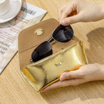 Load image into Gallery viewer, Top Grain Leather Cracked Texture Sunglasses Case Portable N6G095