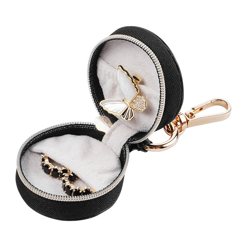 Compact PU Travel Jewelry Organizer Hanging Hook S5P400
