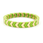 Load image into Gallery viewer, Arrow Beads Bracelet Tribal Enamel Elastic Adjustable S5P049
