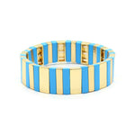 Load image into Gallery viewer, Rectangular Enamel Links Bangle Alloy Stackable S5P154