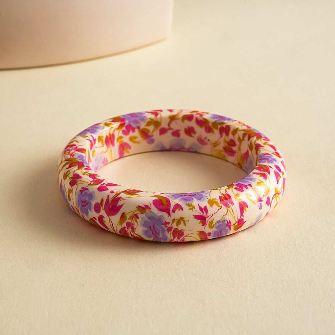 Womens Vintage Floral Resin Circle Bracelet N6K127
