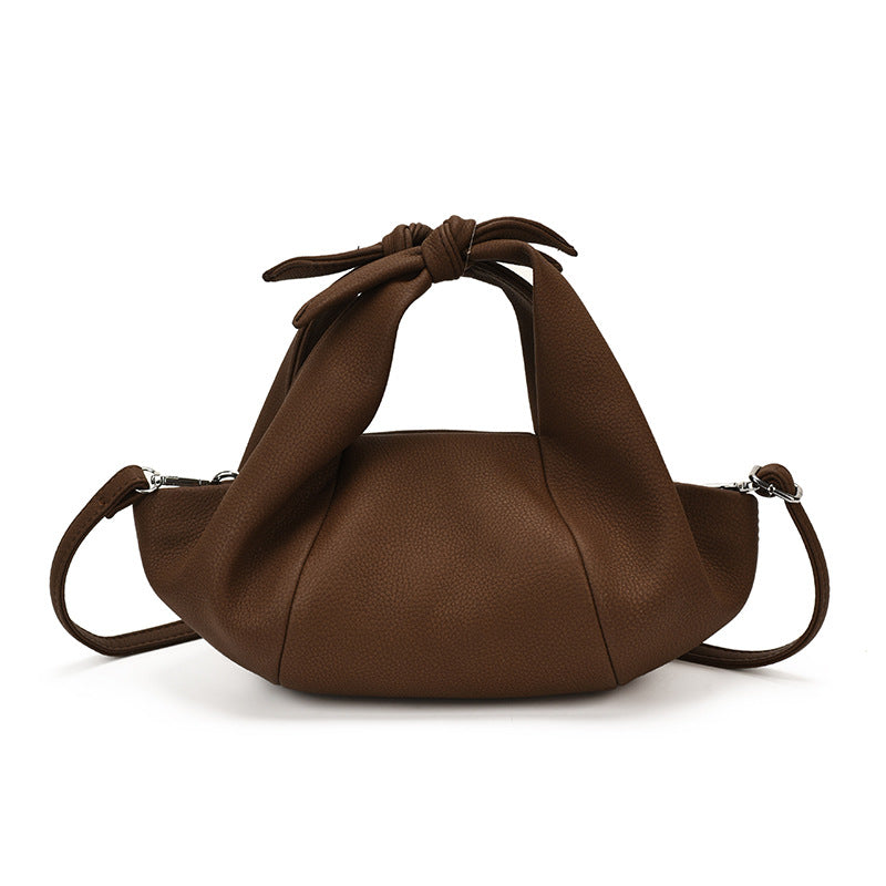 Women's Ruched PU Leather Dumpling Bag N6J213