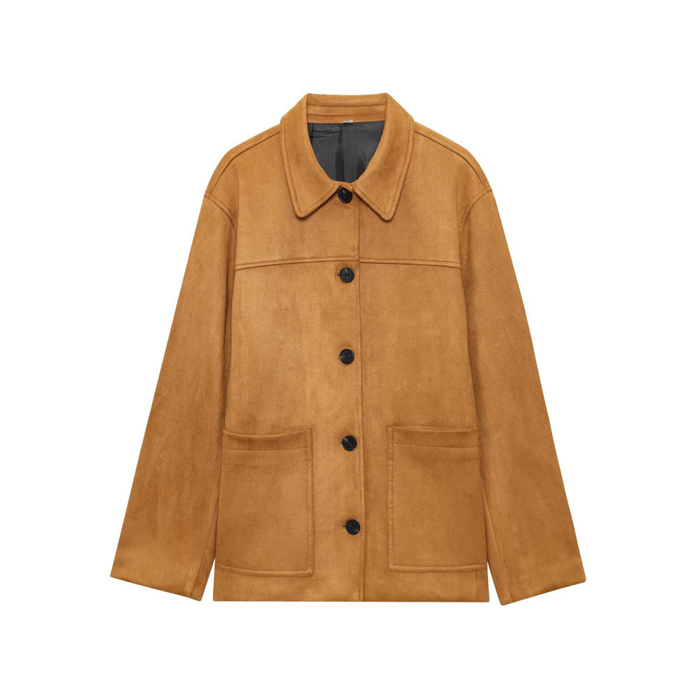 Suede Notch Jacket Mid Heavy Tan N5Z813