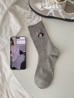 Load image into Gallery viewer, Dog Pattern Cotton Mid-Calf Socks  M5A045