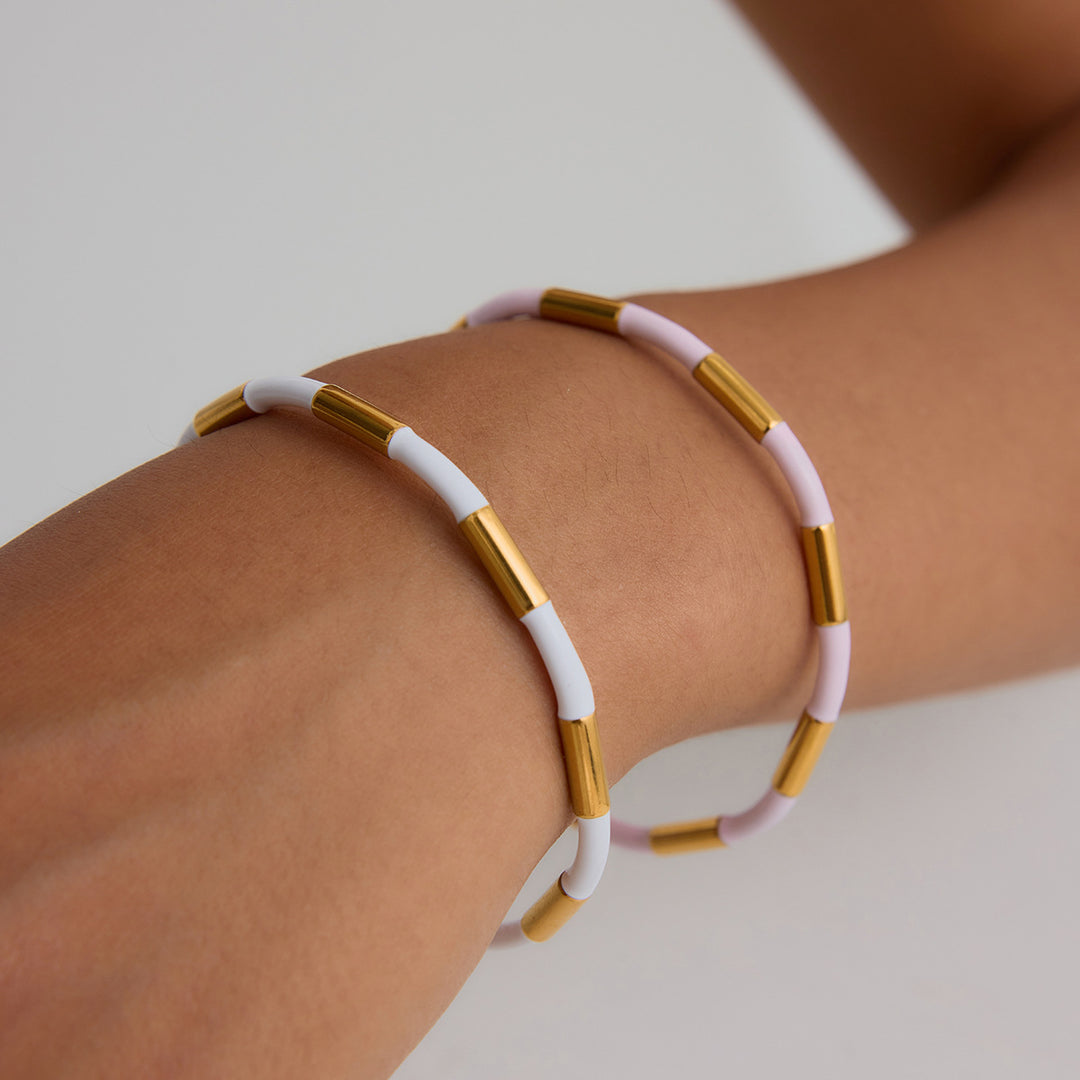 Steel Fadeproof Plated Bangle Mirror Finish S5P198