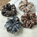 Load image into Gallery viewer, Floral Print Elastic Hair Scrunchie Women N6D001