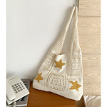 Load image into Gallery viewer, Crochet Turtle Openwork Shoulder Bag Women N6C050