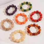 Load image into Gallery viewer, Acrylic Beaded Bracelet Irregular Square Round N6F077