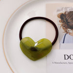 Load image into Gallery viewer, Candy Color Heart Hair Scrunchie High Elasticity N6C341